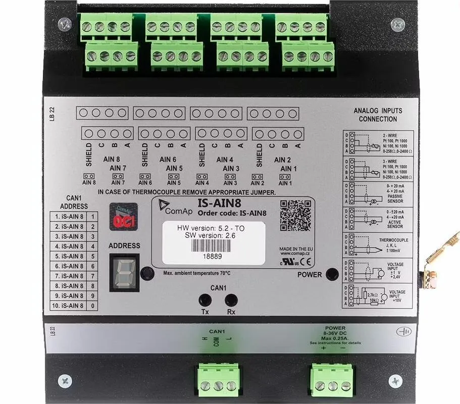 Расширительный модуль ComAp IS-AIN8 (IS-AIN8)