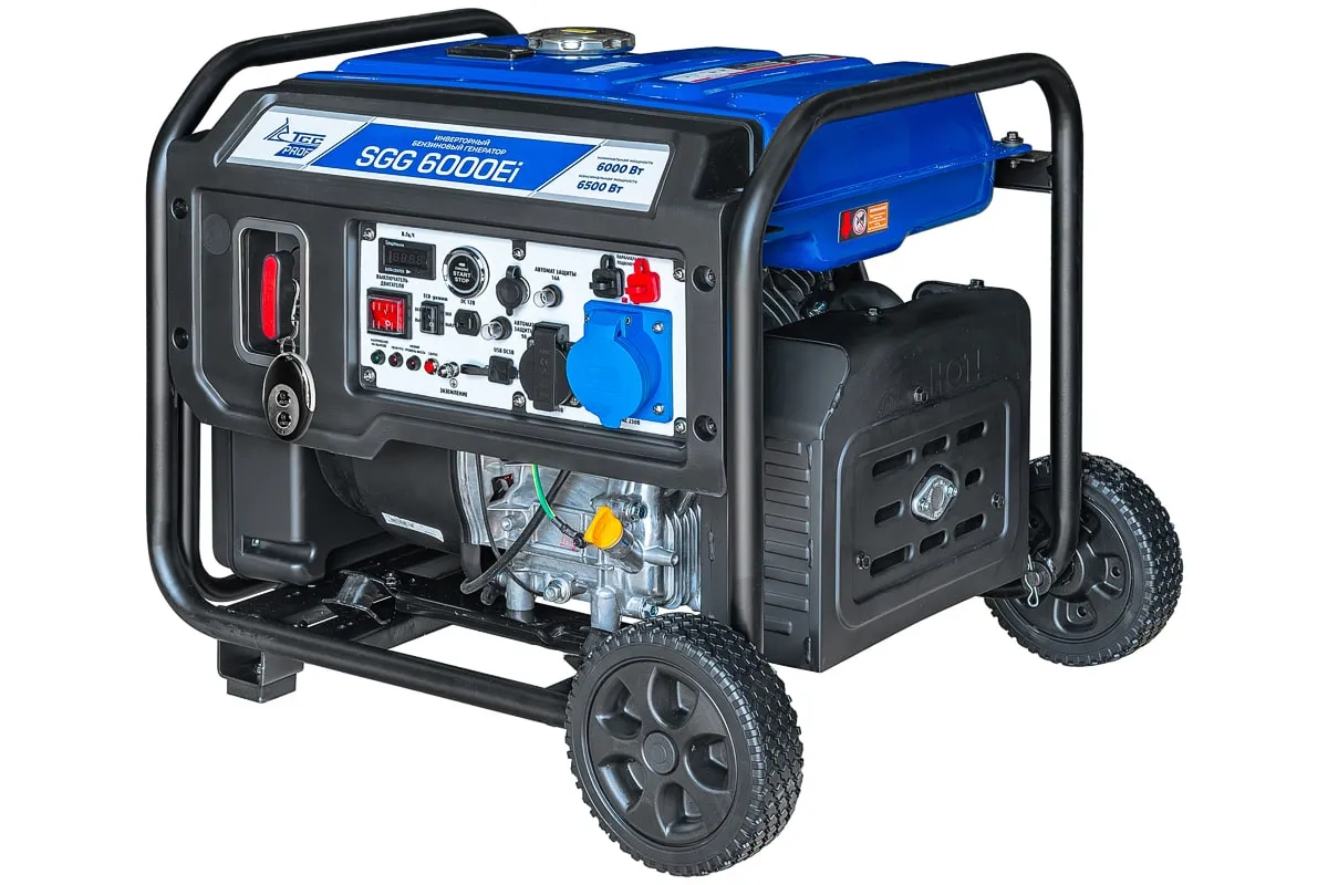 ТСС SGG 6000Ei с колесами