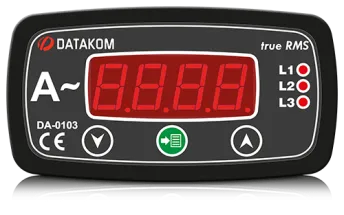 DA-0103 амперметр, 3-фазный, 96х48