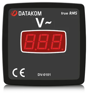 DV-0101 вольтметр, 1-фазный, 96x96