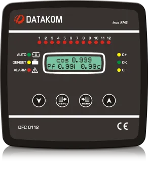 DFC-0112 Контроллер реактивной мощности (12 степеней, SVC) 144х144 мм