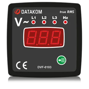 DVF-0103 вольтметр-частотомер, 3-фазный, 72x72