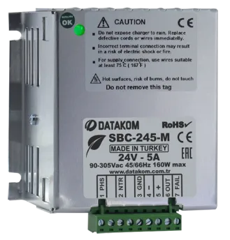 SBC-245-M Зарядное устройство (24В, 5А, 100-240В)