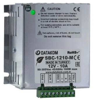SBC-1210-M Зарядное устройство (12В, 10А, 100-240В)