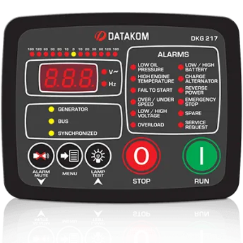 DKG-217 Ручной запуск генератора с синхроскопом