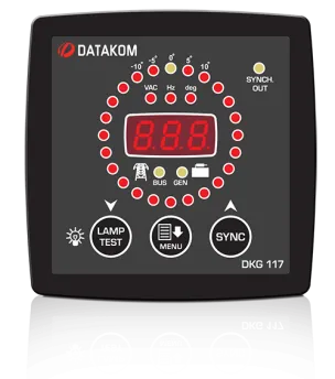 DKG-117 Синхроскоп и реле включения синхронизации 96х96