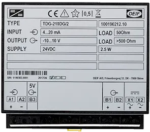 DEIF измерительный преобразователь постоянного тока TDG-210