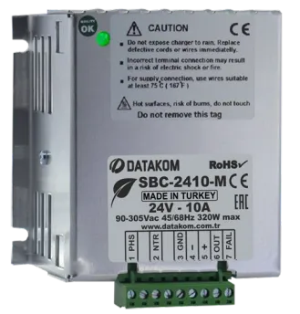 SBC-2410-M Зарядное устройство (24В, 10А, 100-240В)