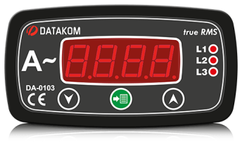 DA-0103 амперметр, 3-фазный, 96х48