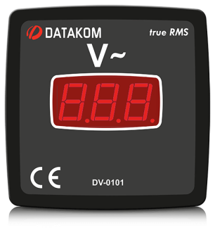 DV-0101 вольтметр, 1-фазный, 96x96