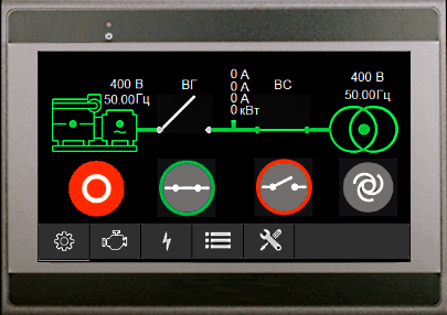 Сенсорные панели для мониторинга электростанций 8051ip/8052ip (Размер экрана 4.3", разрешение 480x272)