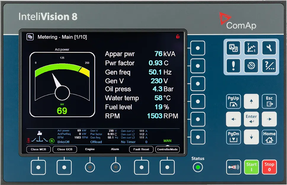 Промышленная панель оператора ComAp InteliVision8 (InteliVision 8)