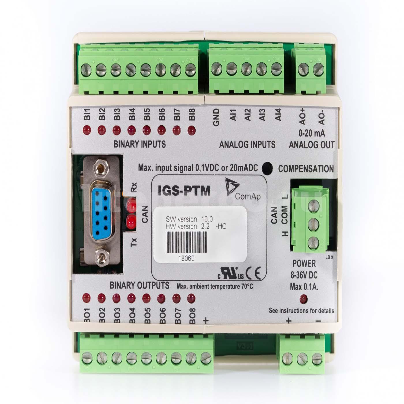 Модуль с аналоговыми и дискретными входами/выходами IGS-PTM