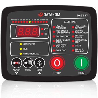 DKG-217 Ручной запуск генератора с синхроскопом