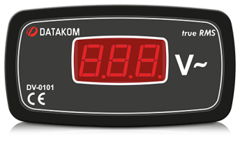 DV-0101 вольтметр, 1-фазный, 96x48