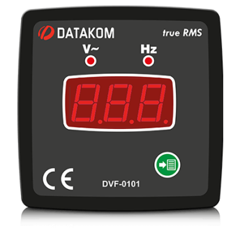 DVF-0101 вольтметр-частотомер, 1-фазный, 72x72