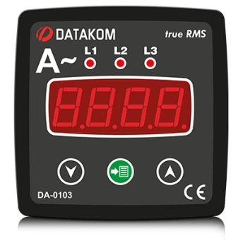 DA-0103 амперметр, 3-фазный, 72х72