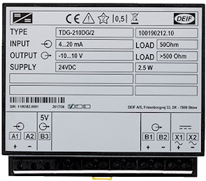 DEIF измерительный преобразователь постоянного тока TDG-210
