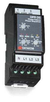 DPR-05 Реле защиты мотора, L-N, asymmetry