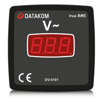 DV-0101 вольтметр, 1-фазный, 72x72